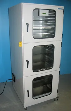 Mekko active desiccant humidity-controlled dry storage cabinet for electronic components manufactured in the UK